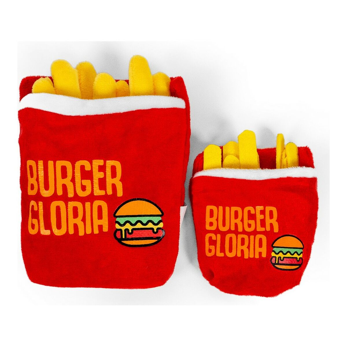 Plush Fries Dog Toy – Soft & Squeaky