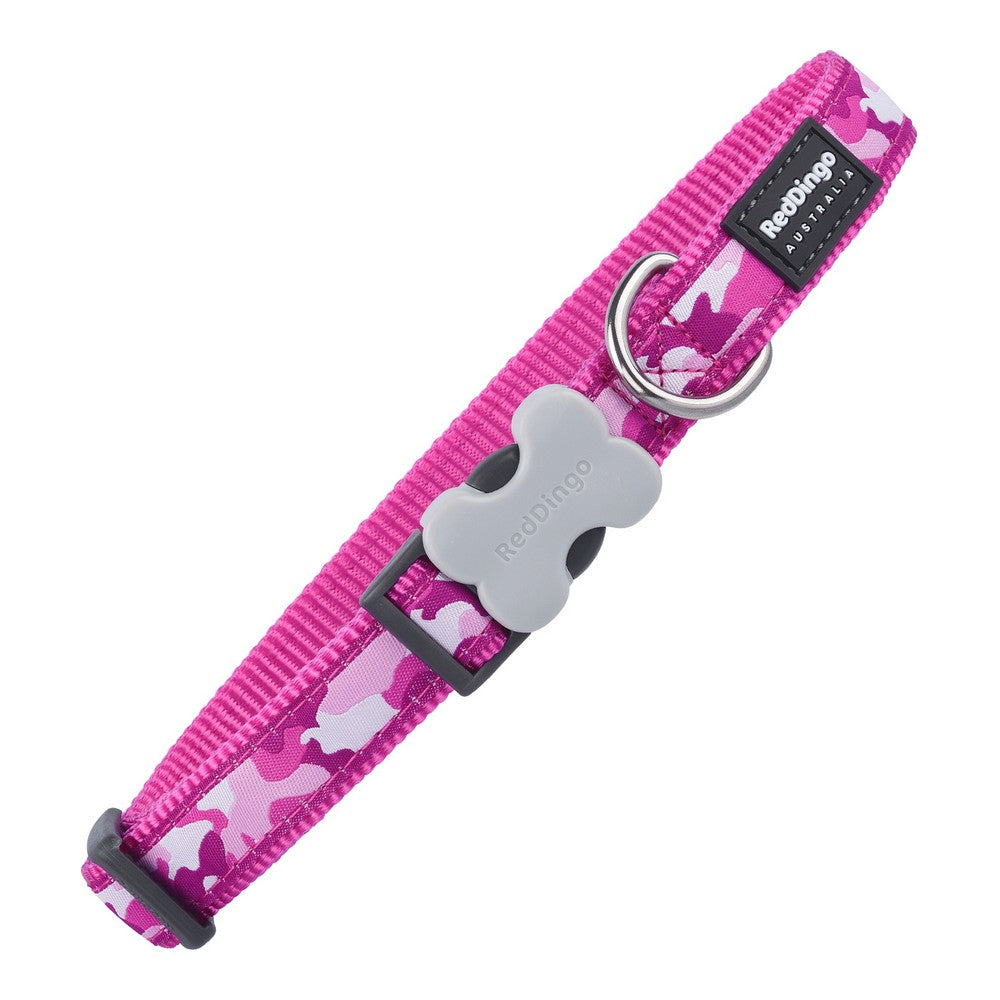 UrbanCamouflage Dog Collar – Fuchsia (31–47 cm)